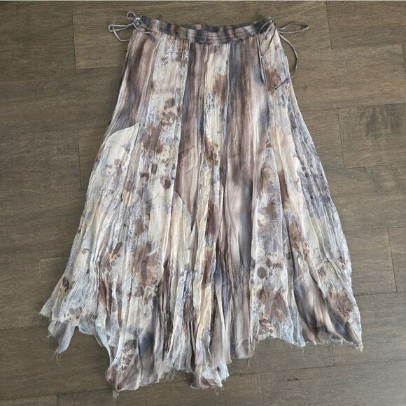 Zara flowy swing skirt printed size M - Picture 5 of 10